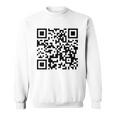 Fu Qr スキャンコード 皮肉ユーモア Fuバックプリント スウェットシャツ