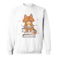 Cat & Amp Amp Book Lover シャツ 猫と本の愛好家 スウェットシャツ