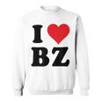 I Heart Bz イニシャル I Love BZ 姓 B Z スウェットシャツ