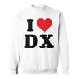 I Heart Dx Initials I Love DX First And Last Name D X スウェットシャツ