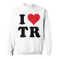 I Heart Tr Initials I Love TR First And Last NameR スウェットシャツ