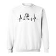Heartbeat Herzschlag Hunde Hund Boxer Sweatshirt