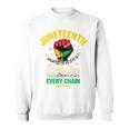 Junenth Breaking Every Chainince 1865 Fist Pride 長袖tシャツ スウェットシャツ
