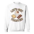 Kawaii'mores Let's Get Toast キュート 面白い キャンプ 駄洒落。 スウェットシャツ