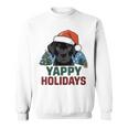 Lab クリスマス ラブラドールレトリバー Yappy Holidays Dog スウェットシャツ