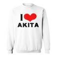 I Love Akita 愛 ハート 秋田 秋田県 日本 お土産 かわいい おしゃれ スウェットシャツ