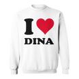 I Love Dina スウェットシャツ