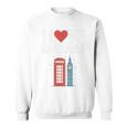 I Love Englandの象徴的なランドマークデザイン。 長袖tシャツ スウェットシャツ