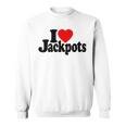 I Love Heart Jackpotslotslot Machines カジノラスベガス スウェットシャツ