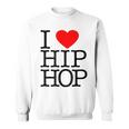 I Love Hip Hop ハート ラップ&ヒップホップファン スウェットシャツ