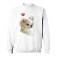 I Love Japan And Chihuahua 長髪 ちわわ ロングヘアママ 長袖tシャツ スウェットシャツ