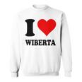 I Love Wiberta スウェットシャツ