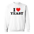 I Love Yeast 面白くてかわいい栄養パン屋フードヌーチファン スウェットシャツ