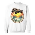 Maine Usa ハイキング ハイカー バックパッカー ハイキング 山 アウトドア 長袖tシャツ スウェットシャツ