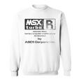 Msx Turbo R グリーン&ストーンウォッシュ効果 スウェットシャツ