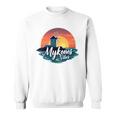 Mykonosibes ヴィンテージ 夕日 ギリシャの島 ギリシャ お土産 長袖tシャツ スウェットシャツ