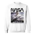 Nasaアポロ11号の月面宇宙飛行士の有名なワームロゴ スウェットシャツ