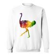 Ostrich African ダチョウ Animal Watercolor Graphic スウェットシャツ