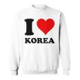 Red Heart I Love Korea スウェットシャツ