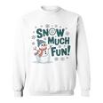 Snow Much Fun 冬 雪だるま おもしろい クリスマス キッズ レディース メンズ スウェットシャツ