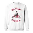Super Cub スーパーカブ ミニモト 面白 ふざけ ネタ おもしろ バイク アウトロー バイカーギャング 長袖tシャツ スウェットシャツ