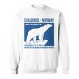 Svalbard ノルウェー ポーラーベア ロングイヤービーン スピッツベルゲン オーロラ スウェットシャツ