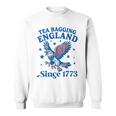 Tea Bagging England Since 1773 Patriotic Eagle 4Th Of July Sweatshirt