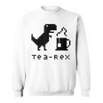 Tea Rex Pixel 8ビットゲーム恐竜 スウェットシャツ