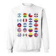 Todas Banderas Latinoamericanas Países Banderas Latinoamerica Camisa de entrenamiento