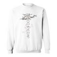 「麒麟に似た雲／とほかみえみため」 言霊 ホツマ文字 ヲシテ文字 とほかみゑひため 龍神 開運 お守り バックプリント スウェットシャツ