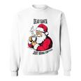 おもしろい親愛なるサンタさん、コーヒーを持ってきてクリスマスクリスマス スウェットシャツ