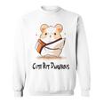 かわいいけど危険な面白いハムスター空手 スウェットシャツ