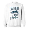 かわいいナマズハンターデザイン ナマズ農家へのギフトアイデア スウェットシャツ