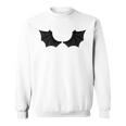 かわいいハロウィンブラックコウモリの羽 スウェットシャツ
