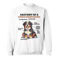 かわいい犬の説明 バーニーズ・マウンテン・ドッグの解剖学 スウェットシャツ