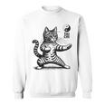 かわいい猫 太極拳 武道 陰陽 スウェットシャツ
