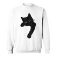 かわいい黒猫tシャツ ユニセックス スウェットシャツ