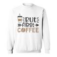 しかし、ファーストコーヒー面白いコーヒー愛好家の名言 スウェットシャツ