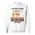 ただビール飲みたい&吊るしw おれのシーズーー スウェットシャツ