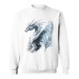アイスドラゴン グラフィック 神話アート アイスドラゴン スウェットシャツ