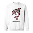 オークリー、カリフォルニア オルカキラー クジラ ネイティブアメリカン ギフト スウェットシャツ