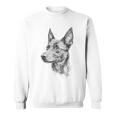オーストラリアンケルピー 犬 モチーフ ペット アートワーク オーストラリアンケルピー スウェットシャツ