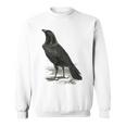 カラス ビンテージ イラスト カラス スウェットシャツ