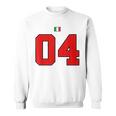 カレッジ 04 ナンバー スタイル ヴィンテージ イタリア国旗 スウェットシャツ