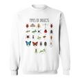 キッズ 昆虫の種類バグ識別科学 スウェットシャツ