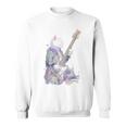 ギターを弾く猫 ネコ おもしろ かわいい ロック おしゃれ スウェットシャツ