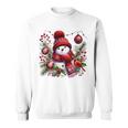 クリスマスの雪だるま スウェットシャツ