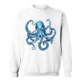 クール ブルー タコ 海 海 好き 触手 タコ好き スウェットシャツ
