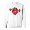 サマータイム いちご いちご 果実 果実 ガーデン スウェットシャツ