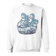 サメがたくさんトラックに スウェットシャツ